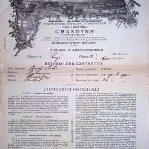 1911 Polizza Grandine