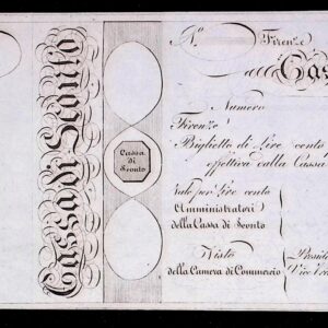 100 Lire 1817 Cassa di Sconto