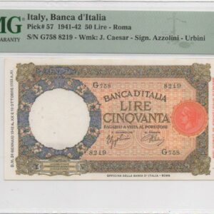50 Lire 1942 Lupetta 2^ Tipo