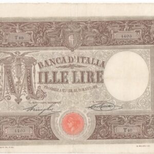 1.000 Lire 1918 Matrice (Decreto)